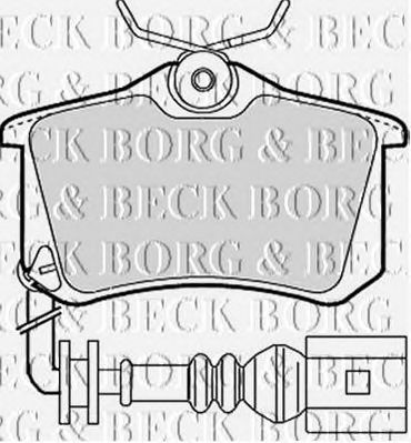 BORG & BECK bbp1824 -  Комплект тормозных колодок, дисковый тормоз
